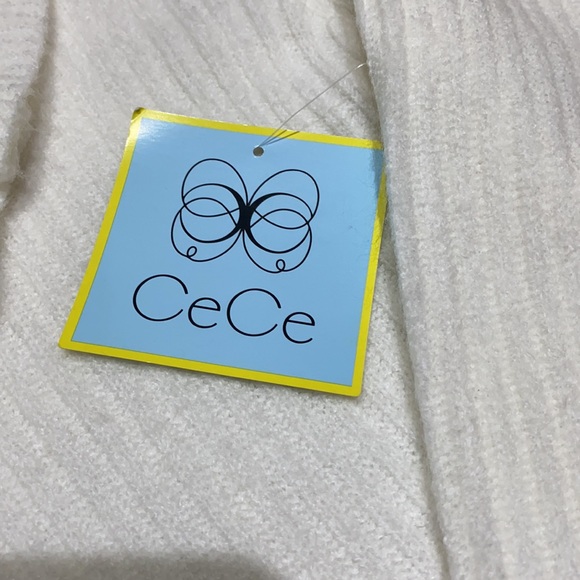 CECE ruffle sweater Size M. Cream color. NWT - Picture 5 of 8